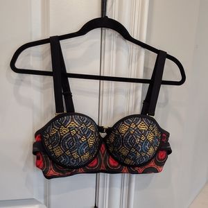 GabiFresh Tribal Bikini Top only - size 18D - NWT
